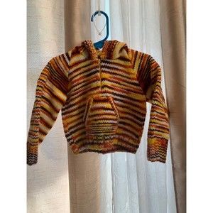 Handmade zip up hoodie sweater 18-24 months